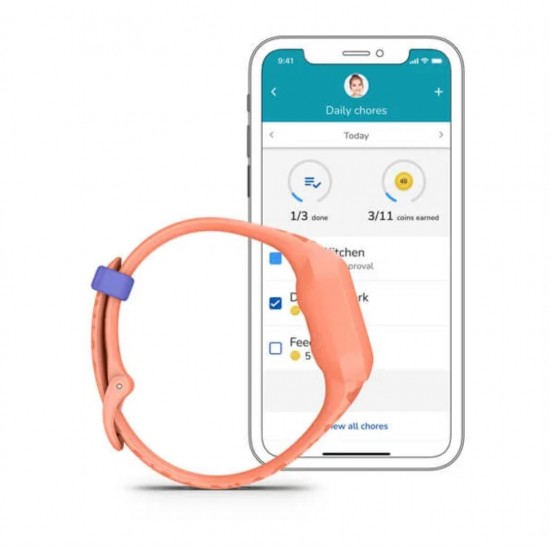 Garmin vívofit jr. 3 – Black Cosmic & Peach Leopard